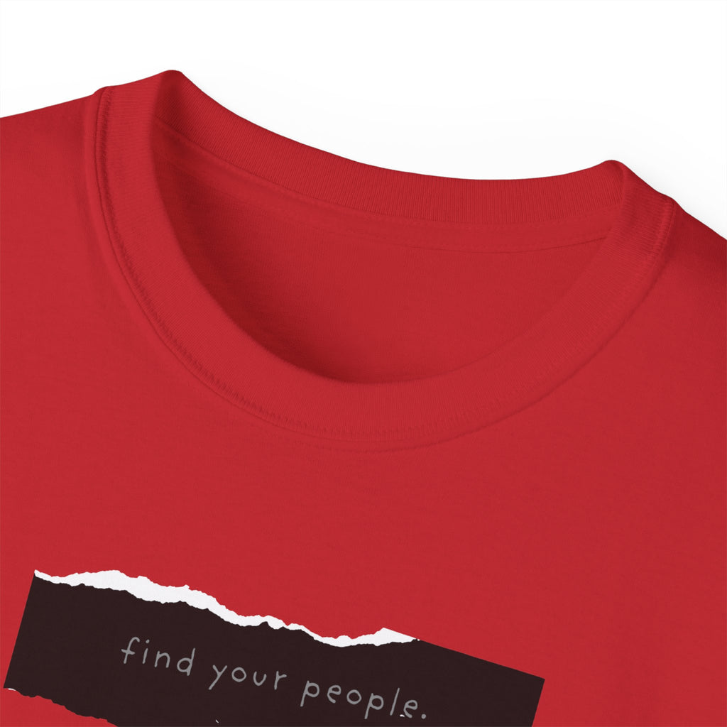 Find Your People Tee - Black and White