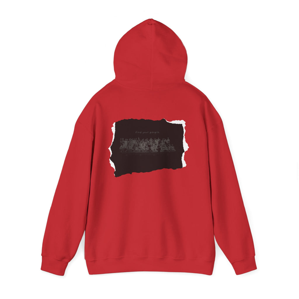 Find Your People Hoodie - Black and White