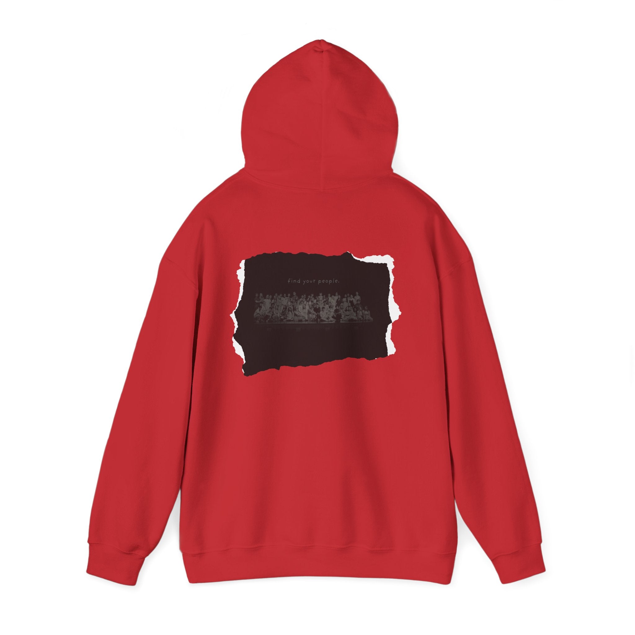 Find Your People Hoodie - Black and White