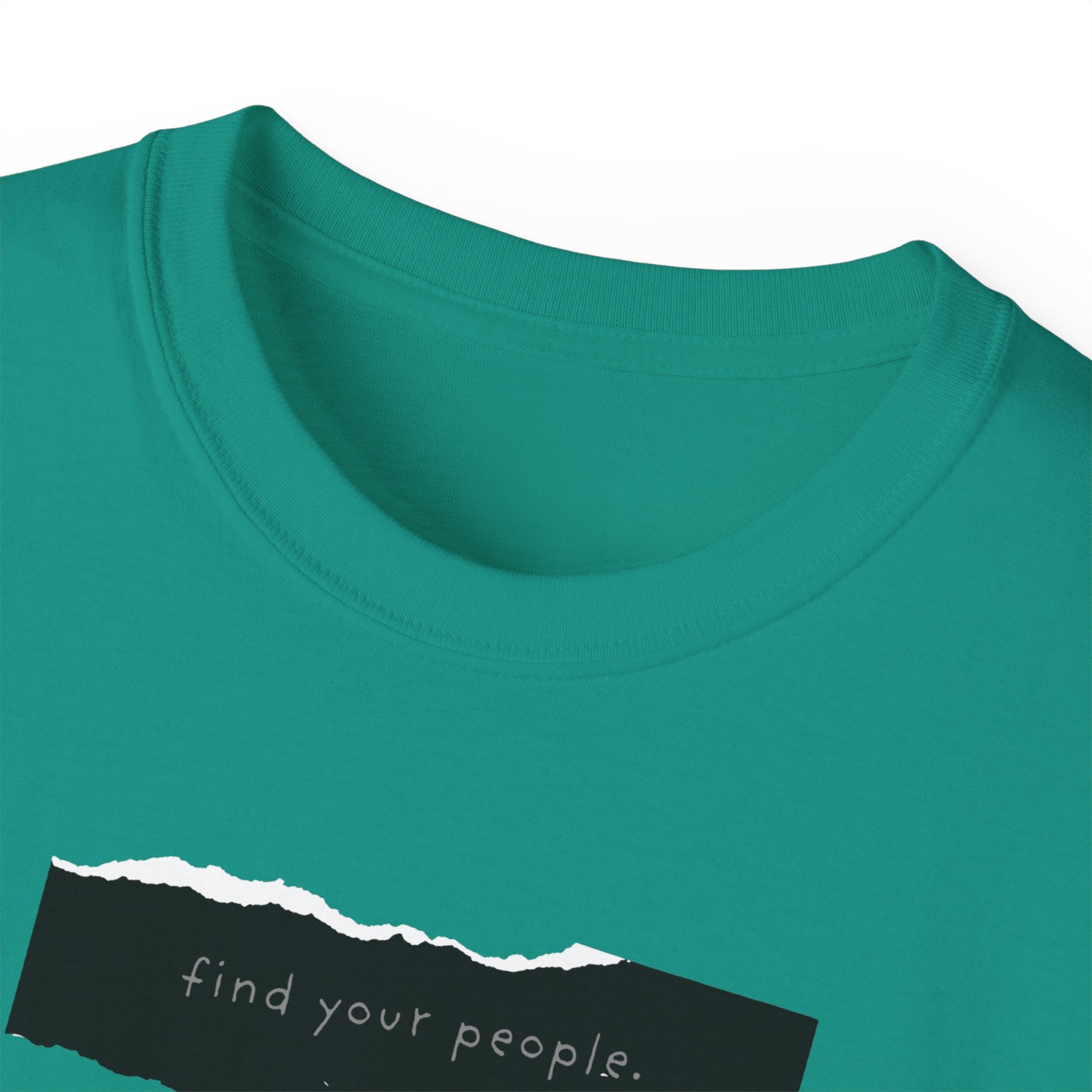 Find Your People Tee - Black and White