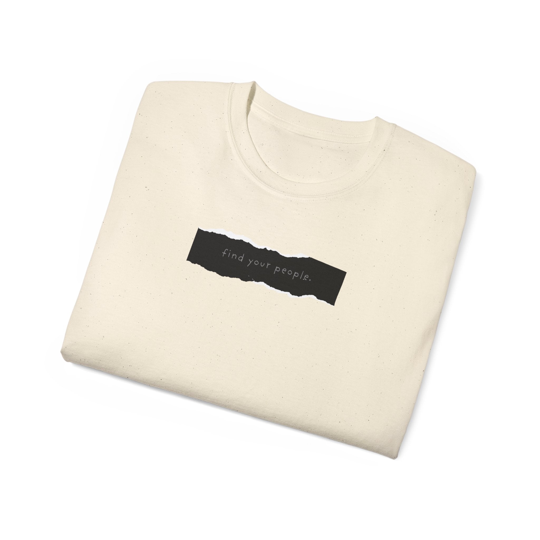 Find Your People Tee - Black and White