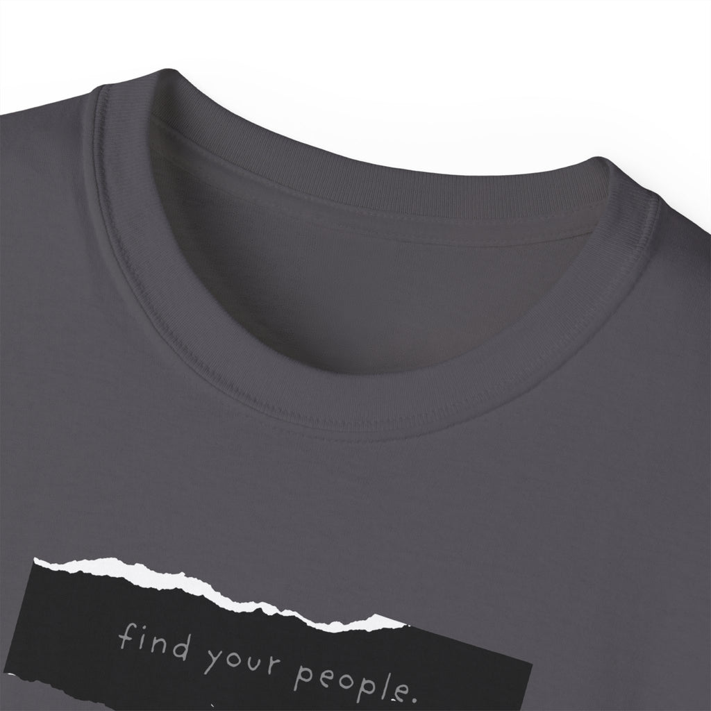 Find Your People Tee - Black and White