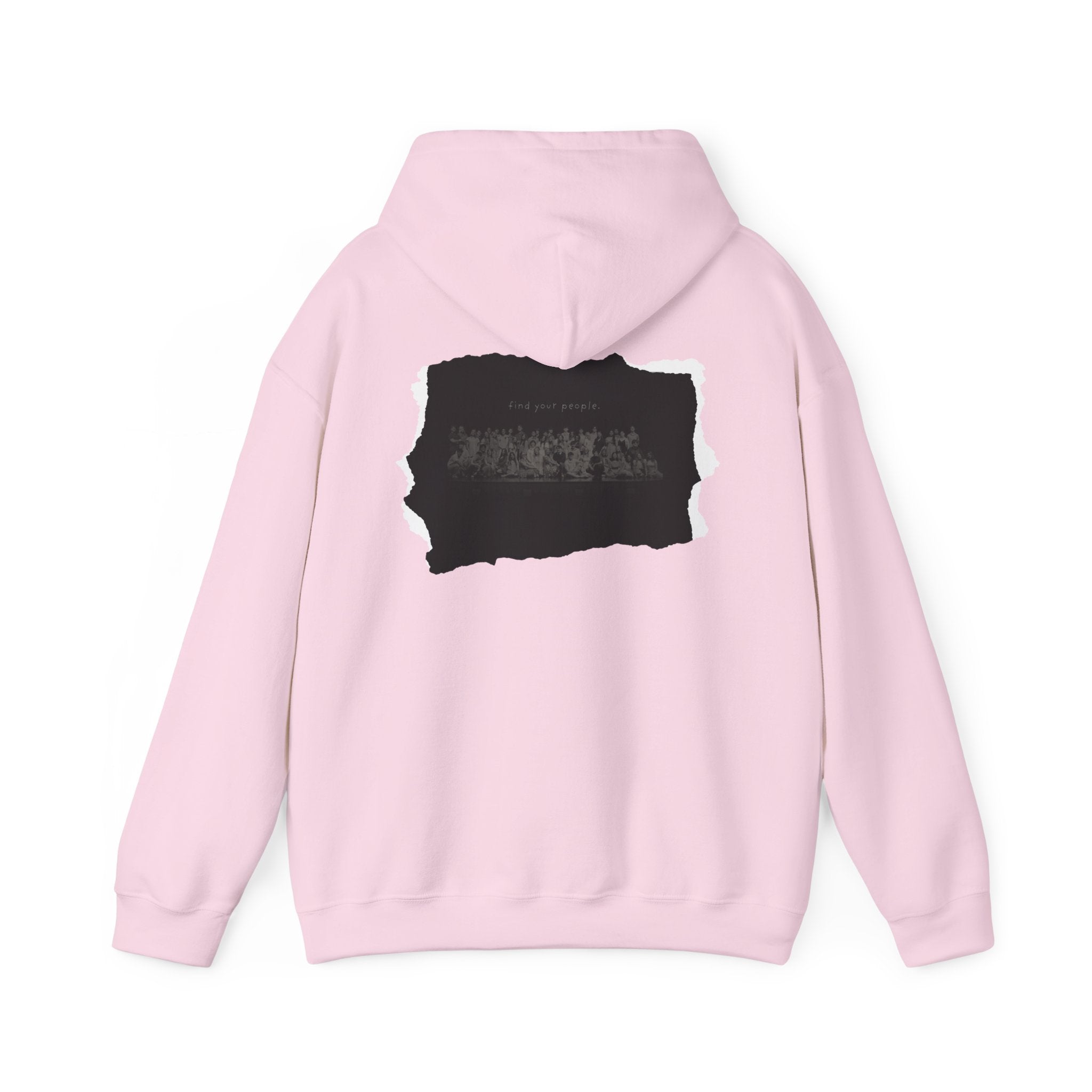 Find Your People Hoodie - Black and White