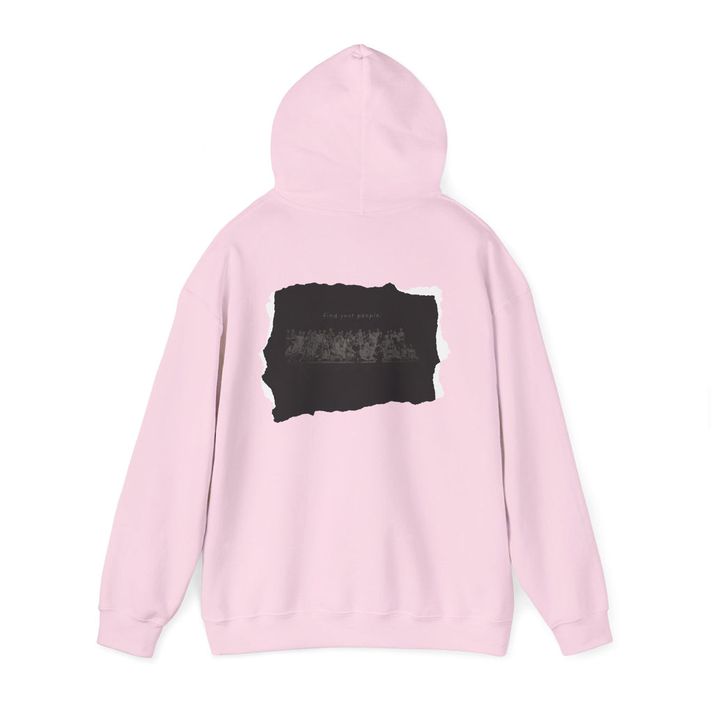 Find Your People Hoodie - Black and White