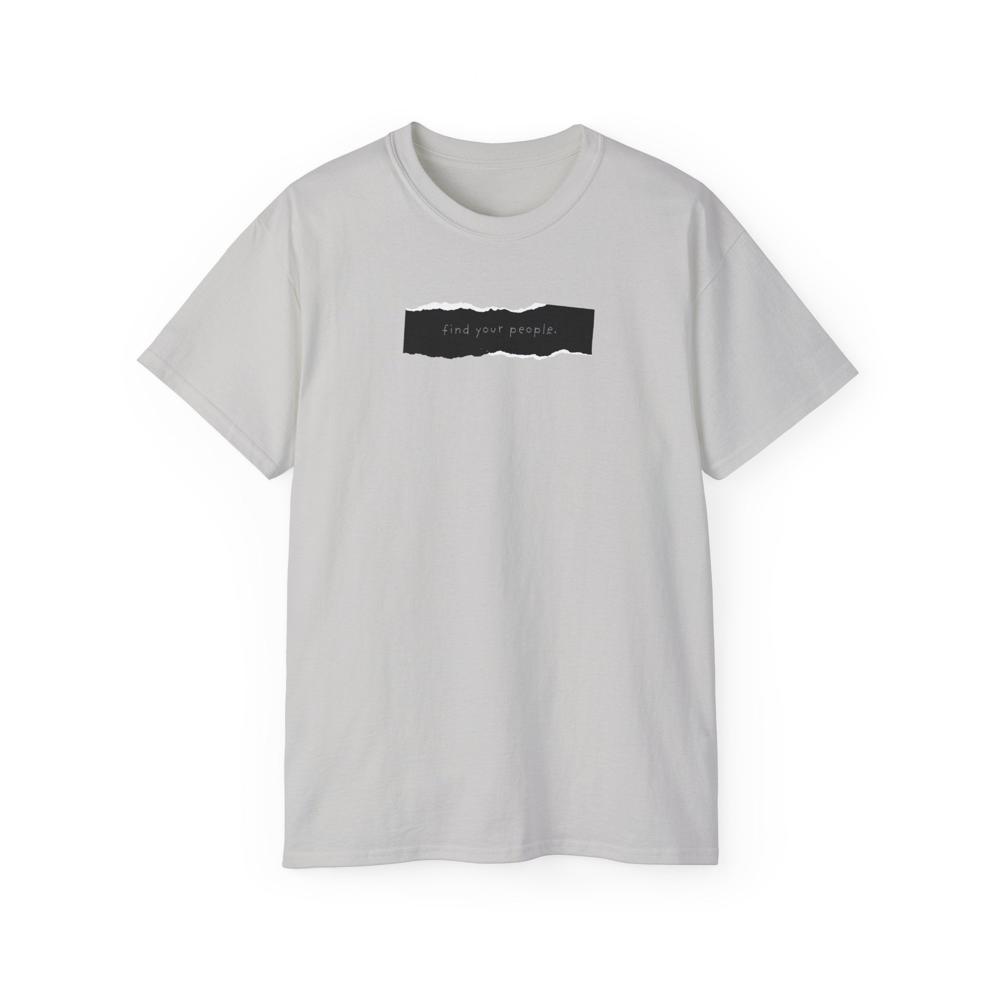 Find Your People Tee - Black and White