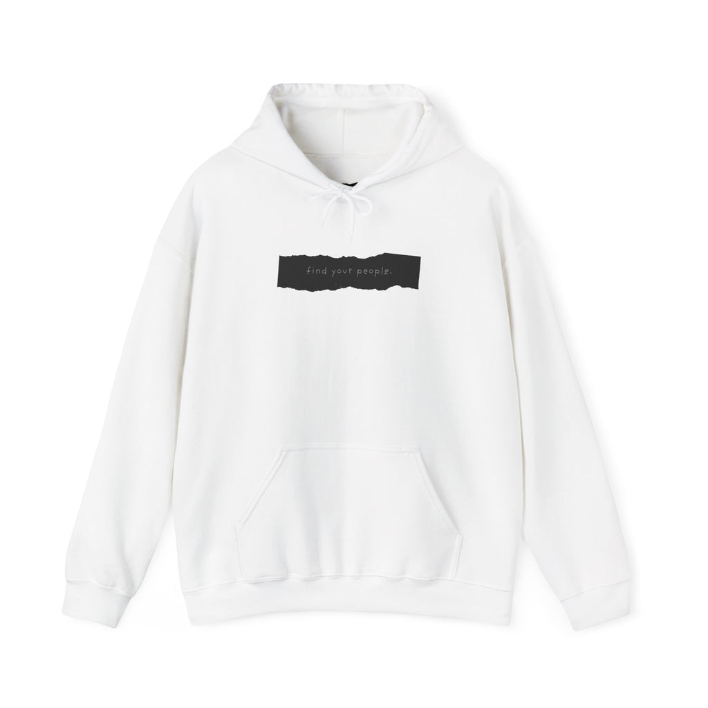 Find Your People Hoodie - Black and White