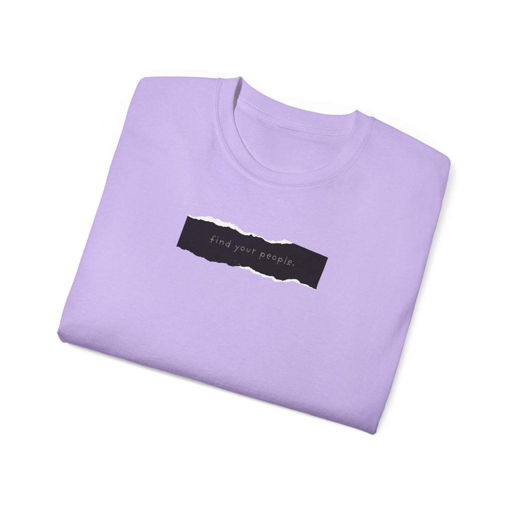 Find Your People Tee - Black and White