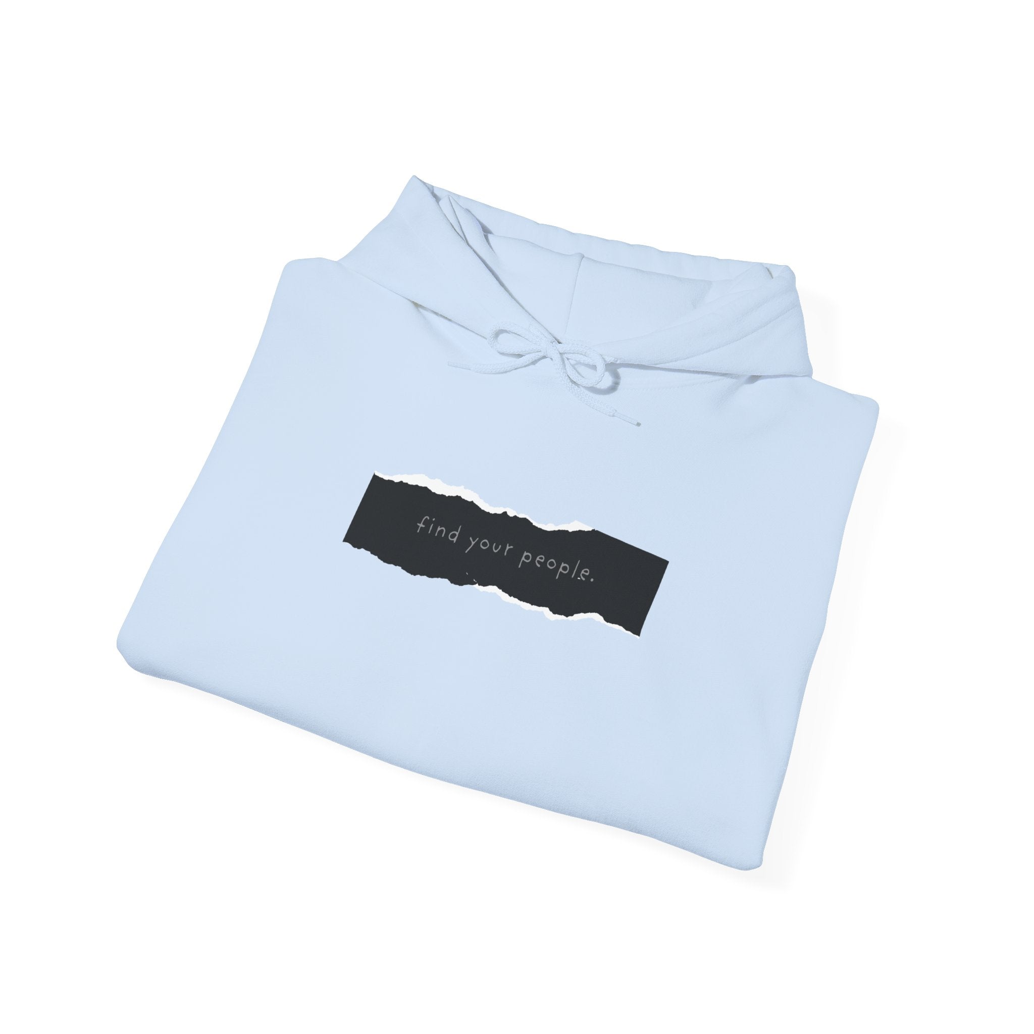 Find Your People Hoodie - Black and White