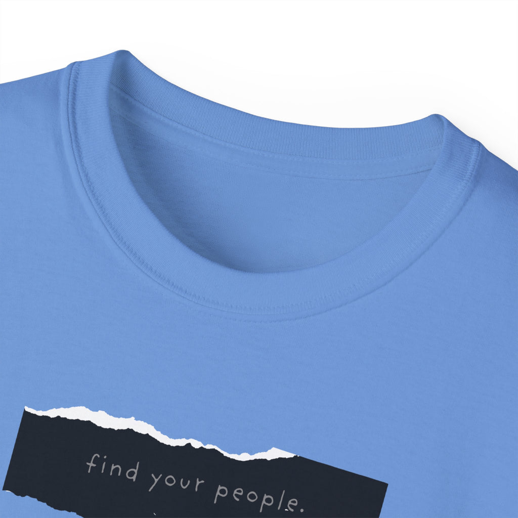Find Your People Tee - Black and White