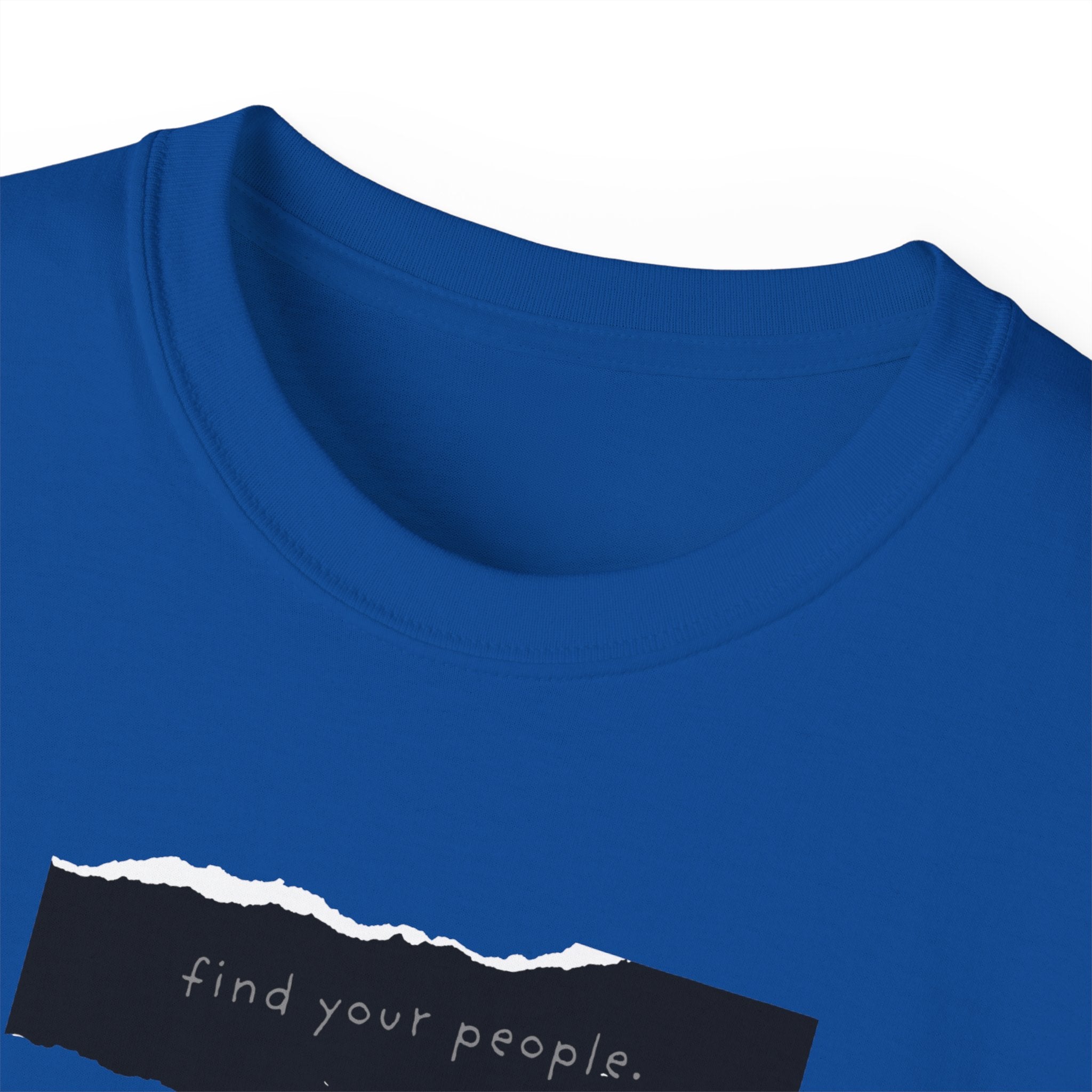 Find Your People Tee - Black and White
