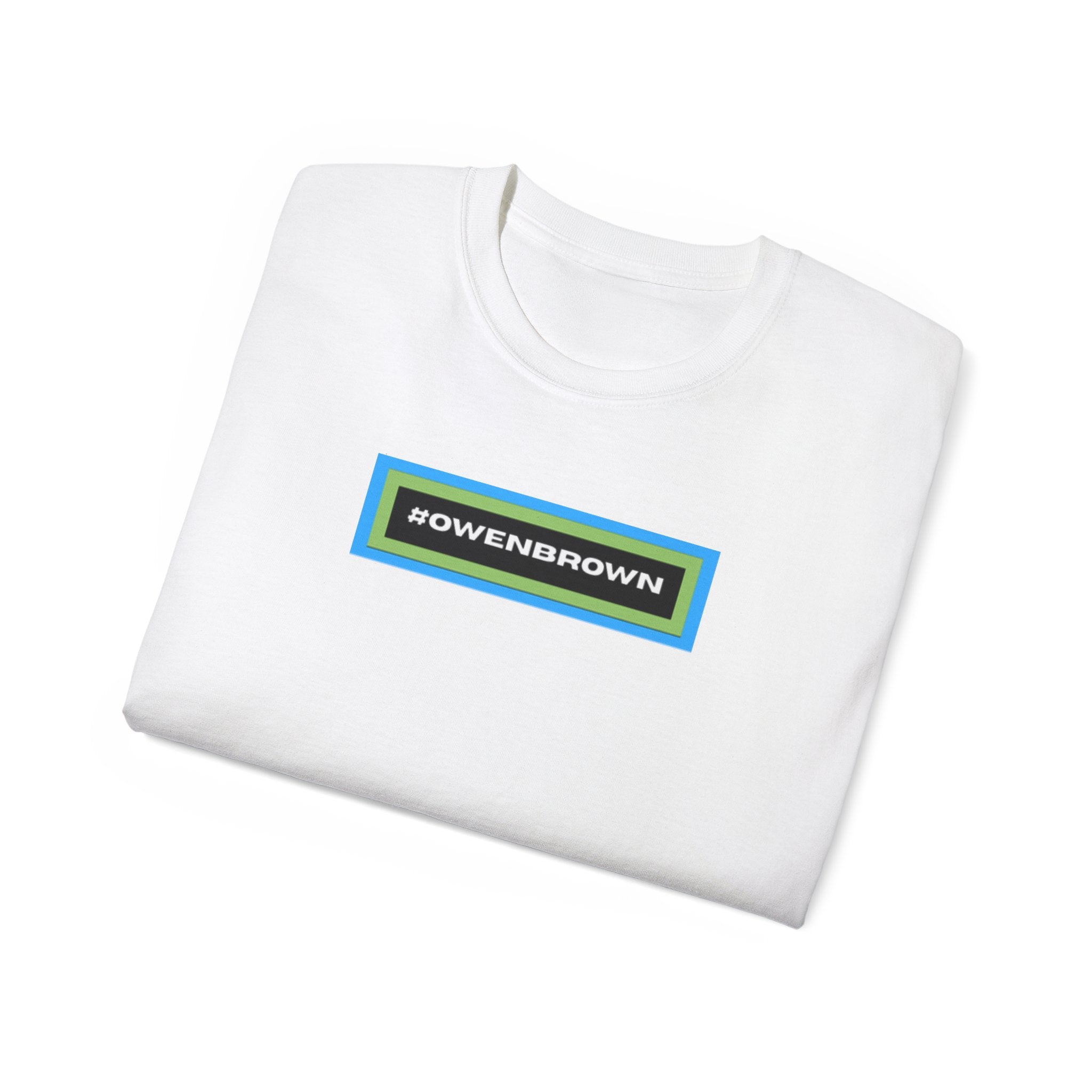 #OWENBROWN Tee - Blue and Green