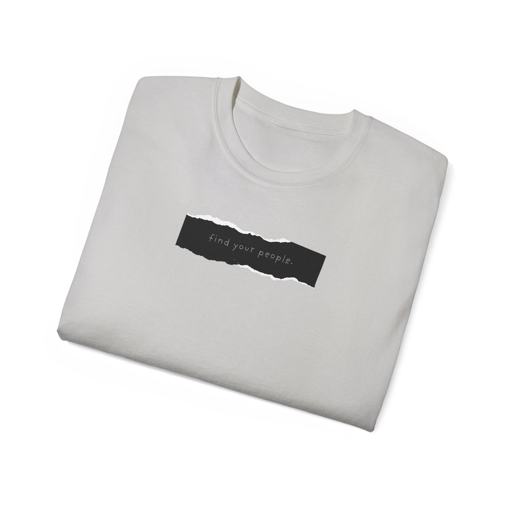 Find Your People Tee - Black and White