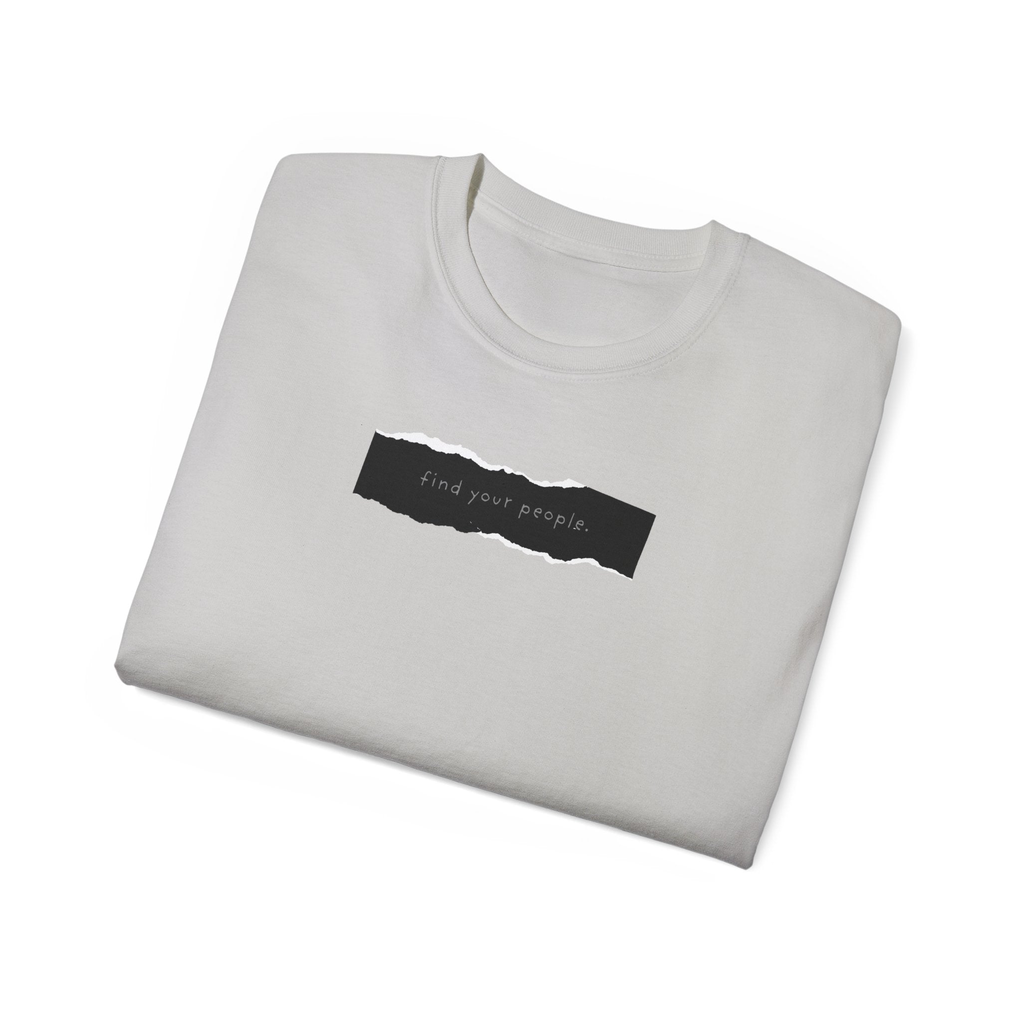 Find Your People Tee - Black and White