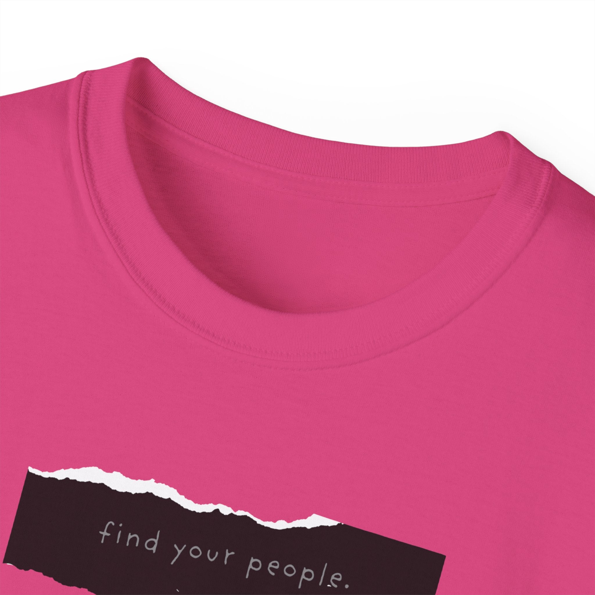 Find Your People Tee - Black and White