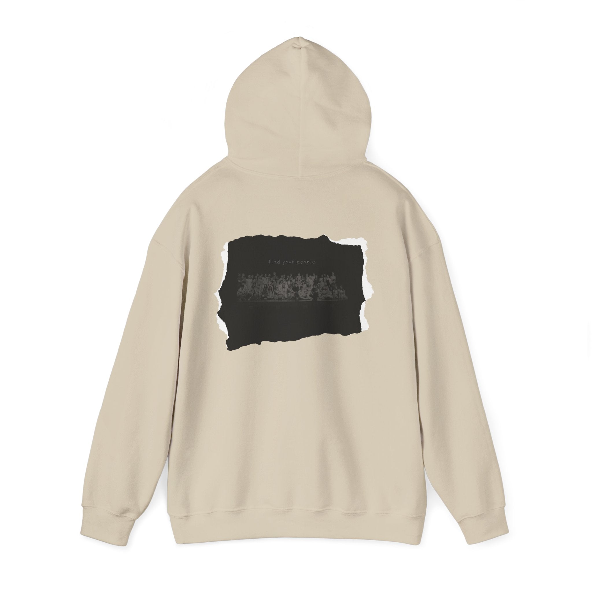 Find Your People Hoodie - Black and White