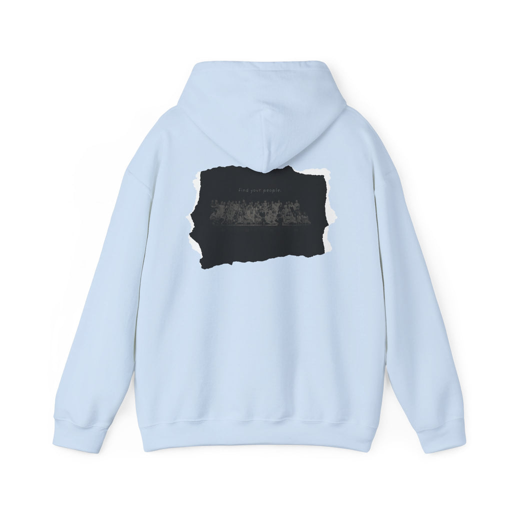 Find Your People Hoodie - Black and White