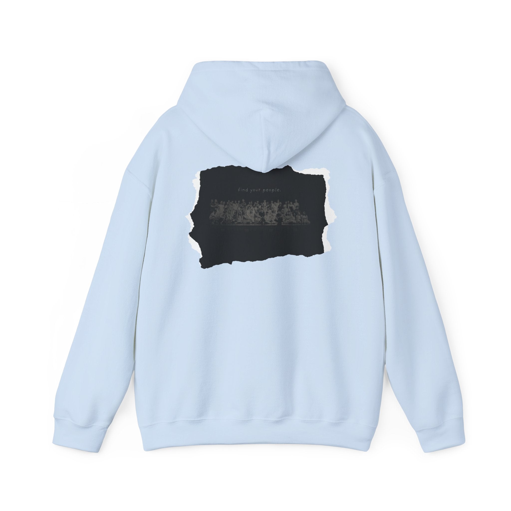 Find Your People Hoodie - Black and White