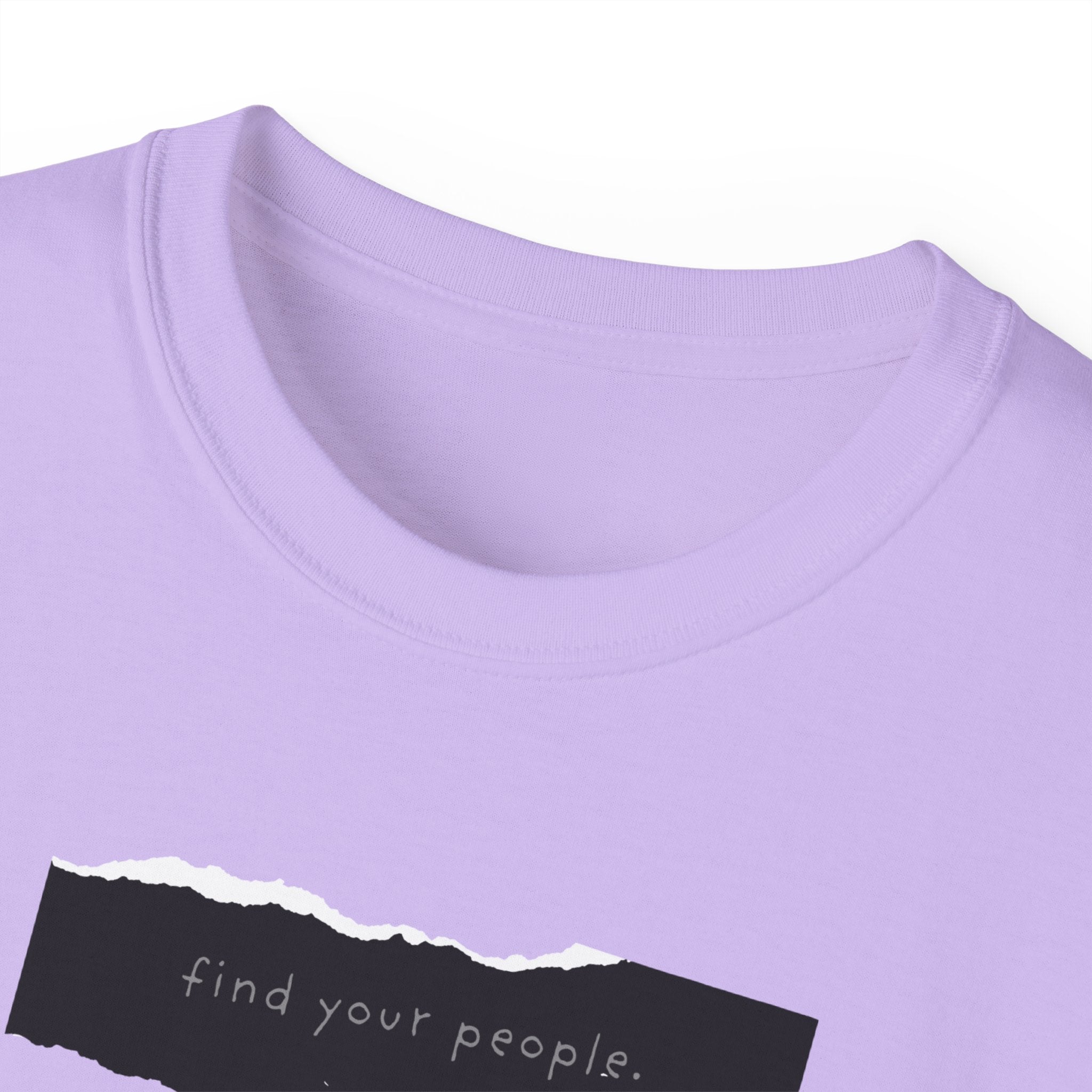 Find Your People Tee - Black and White