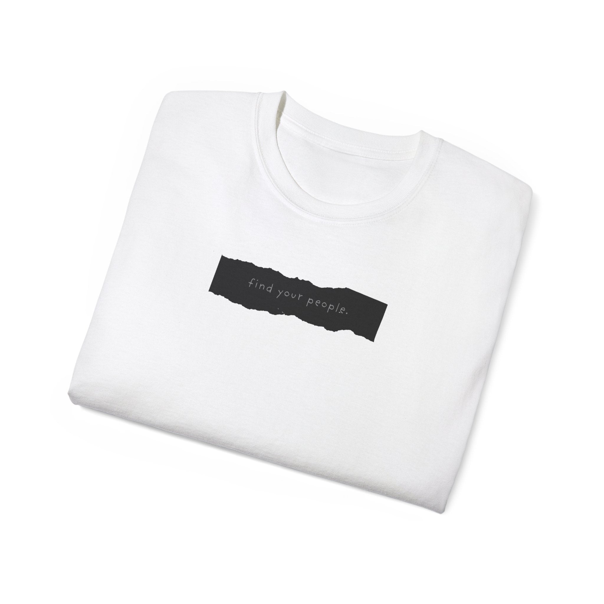 Find Your People Tee - Black and White
