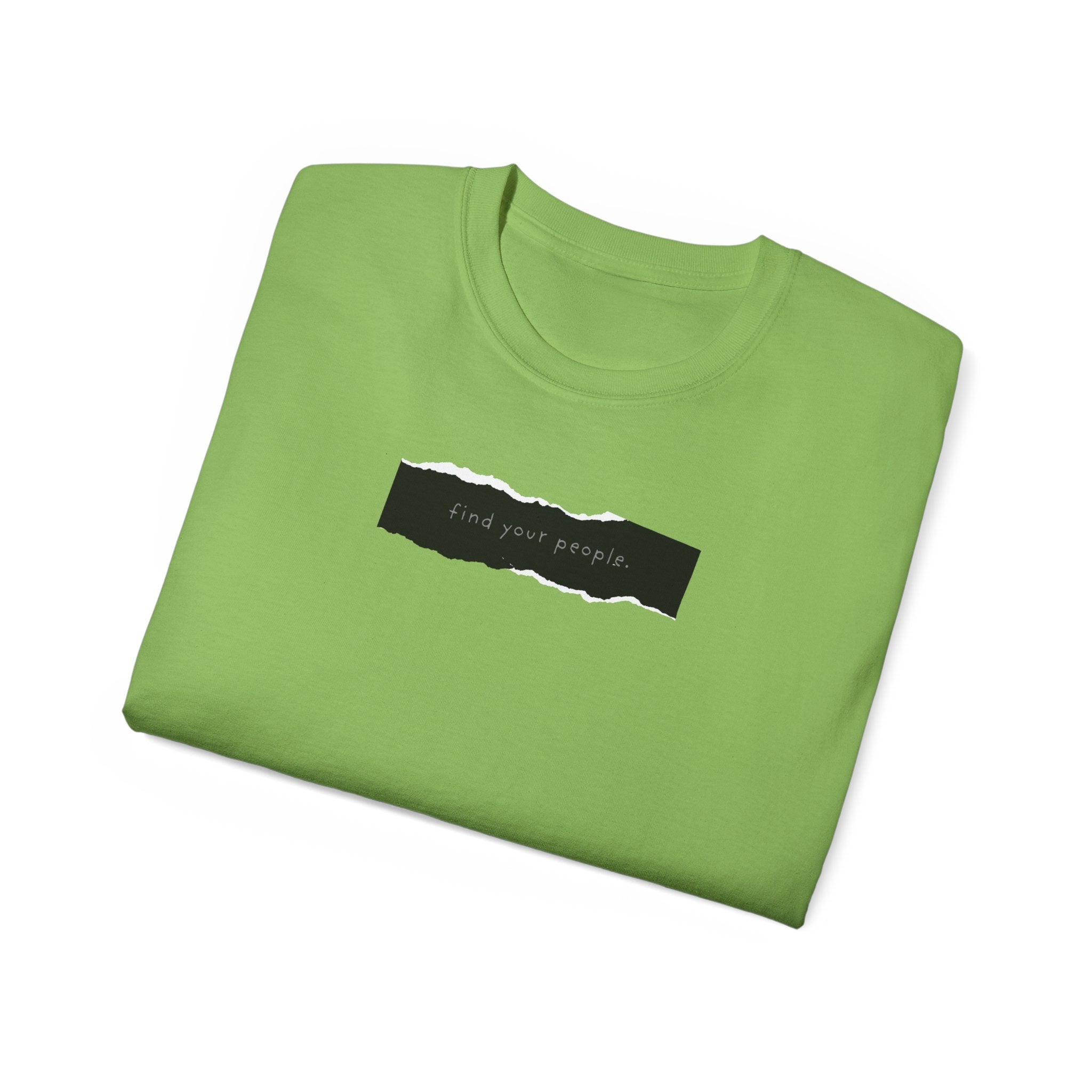 Find Your People Tee - Black and White