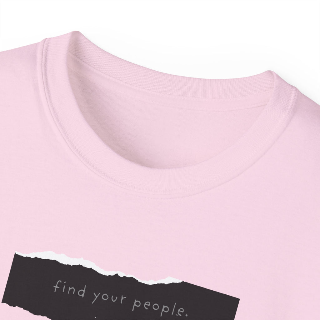 Find Your People Tee - Black and White