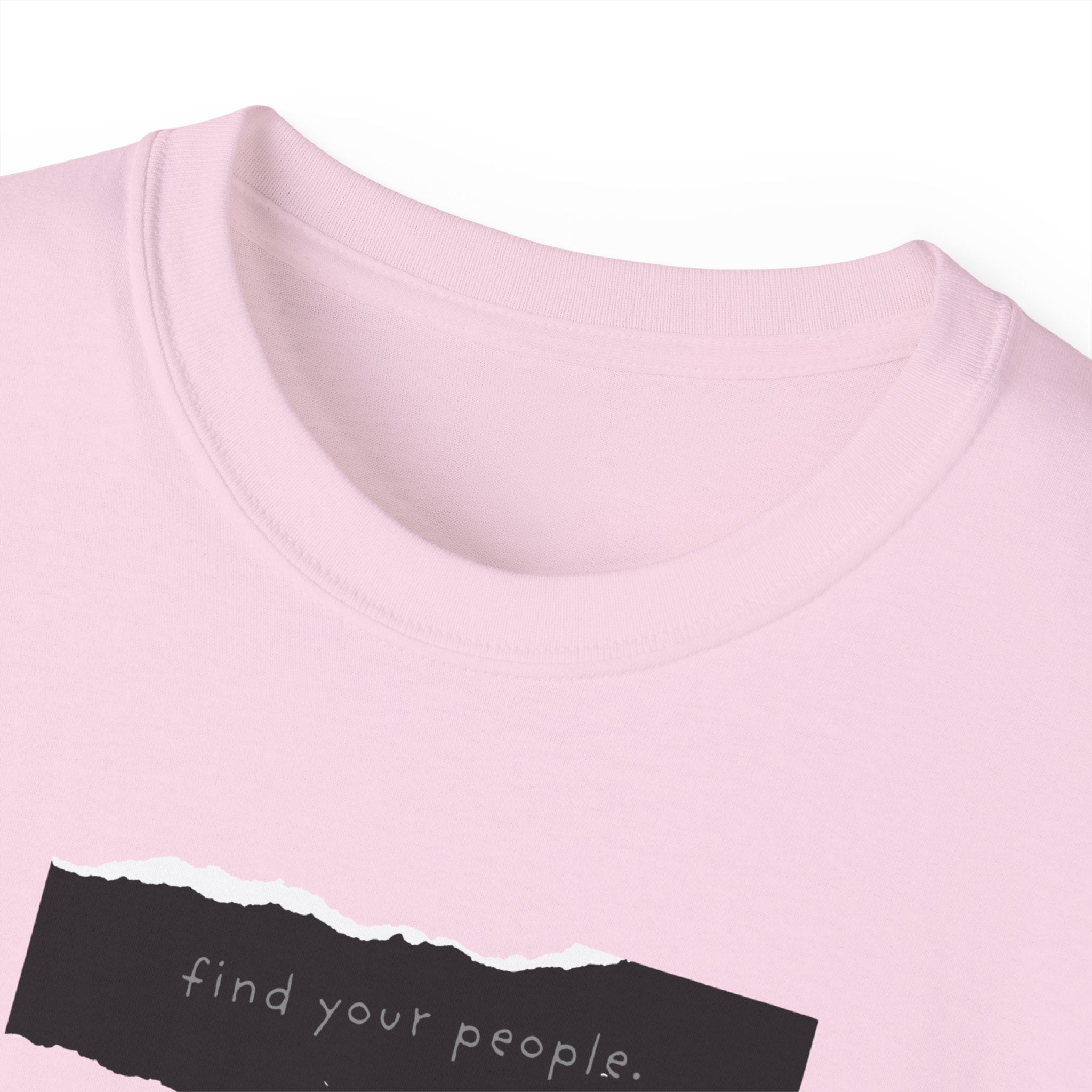 Find Your People Tee - Black and White