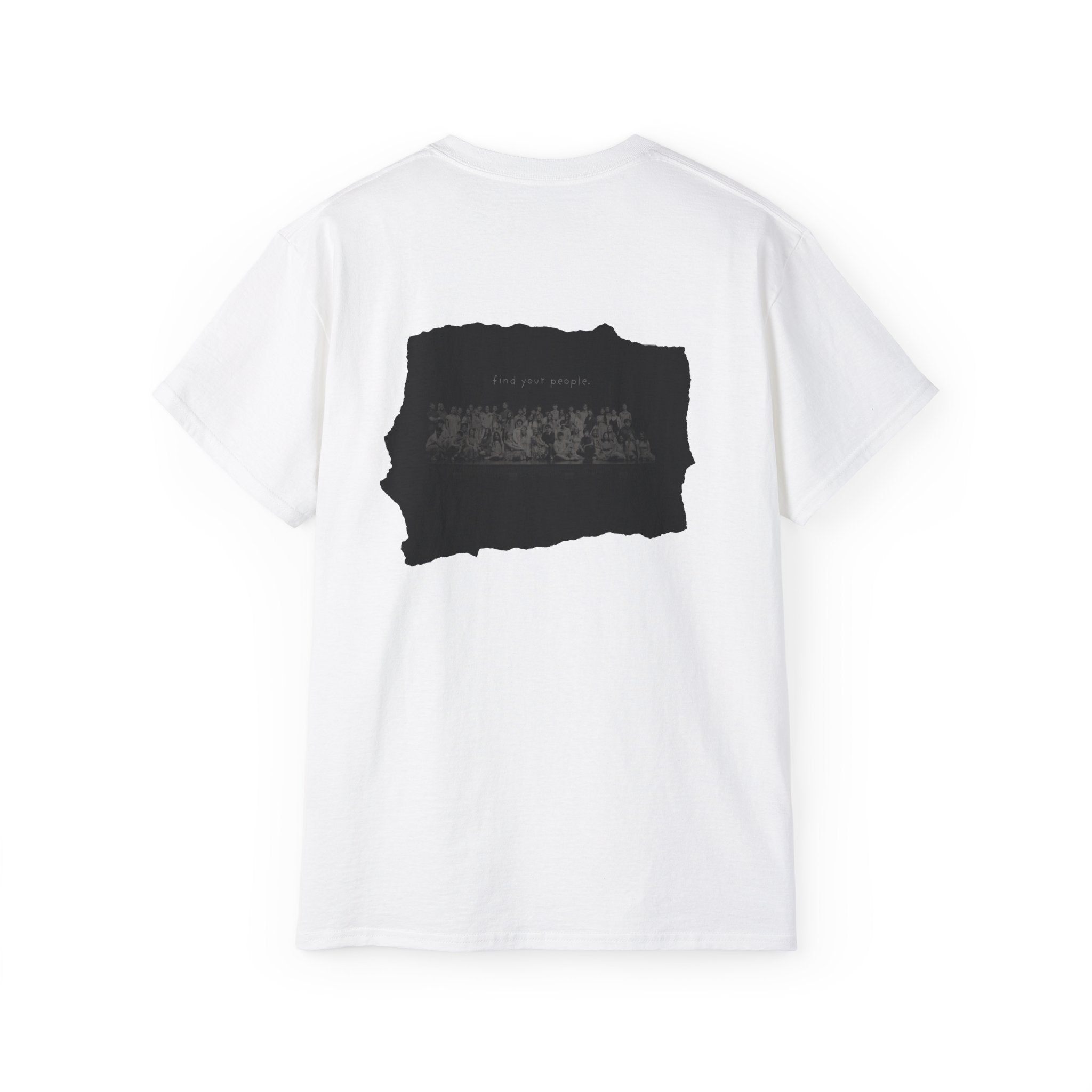 Find Your People Tee - Black and White