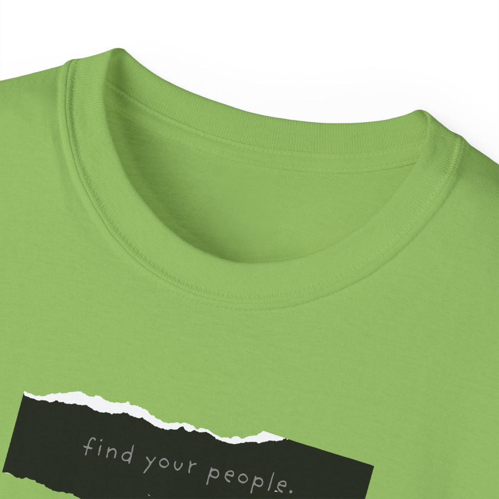 Find Your People Tee - Black and White