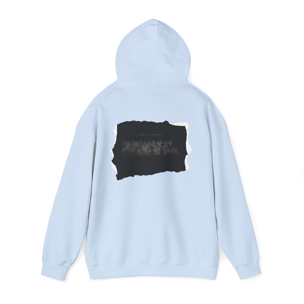 Find Your People Hoodie - Black and White