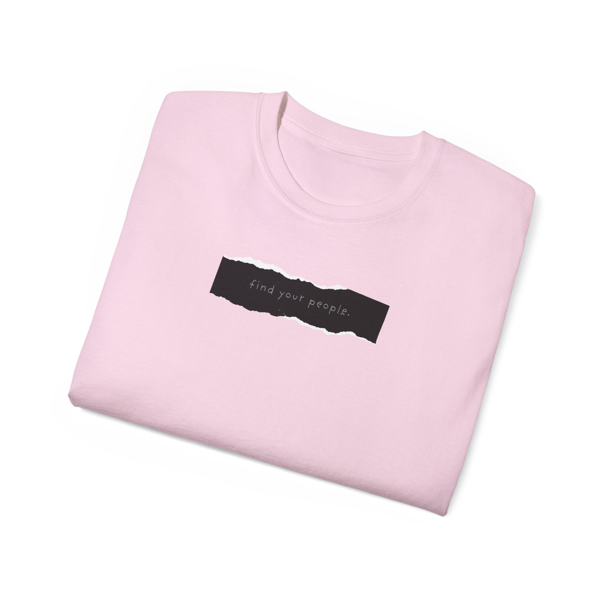 Find Your People Tee - Black and White